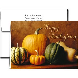 Thanksgiving card with your custom verse and business name imprinted. TGG1004