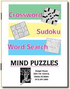 Mind puzzle book with logo to customize for your business.  Item CB2