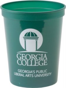 Your logo on this smooth 16 oz stadium cup, made in USA. Item S16C
