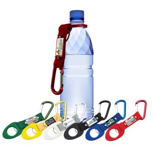 Full color logo on Carabiner Keytag Bottle Holder Item Express-ktb6