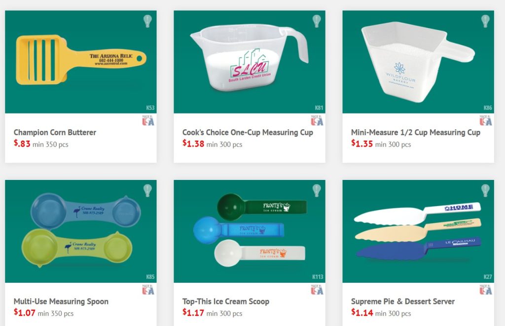 USA made kitchen tools with your logo or info. 